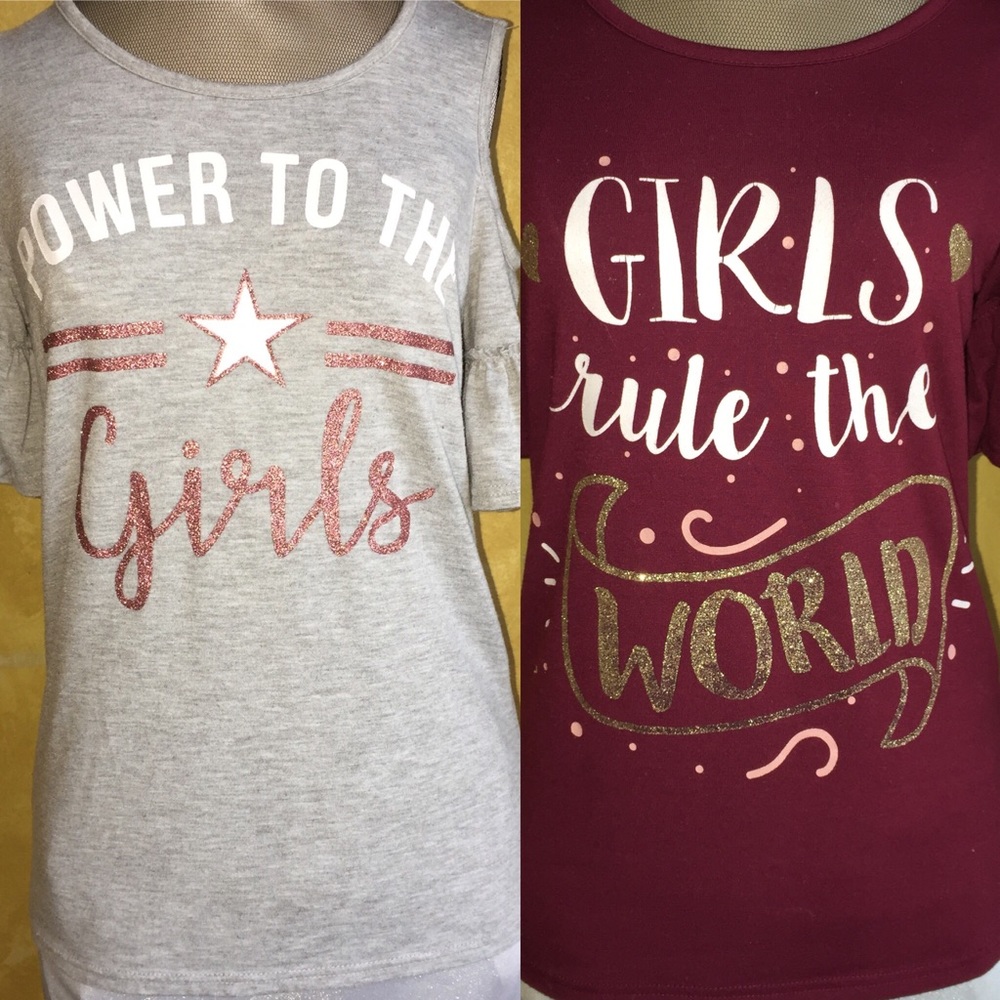 🎈2/$9Jenna & Jessie cold shoulder tops Sz:10